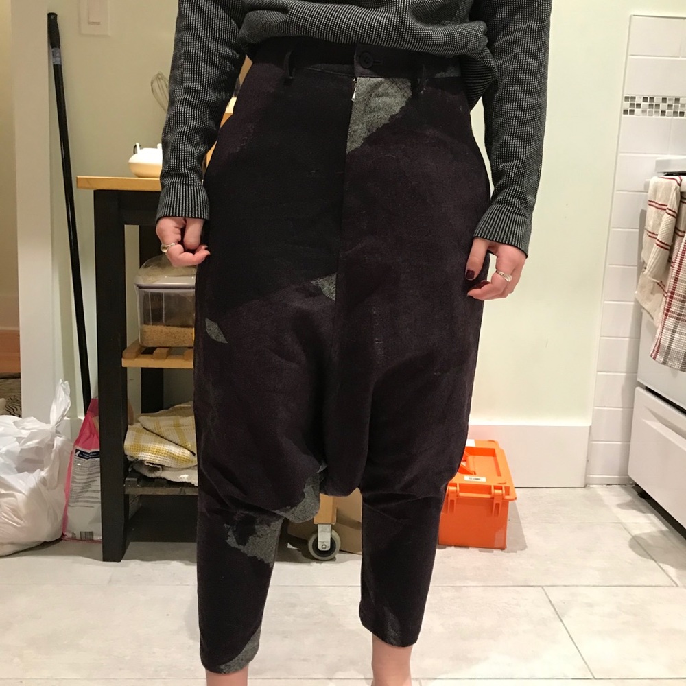 Regulation Yohji Yamamoto wool harem pant